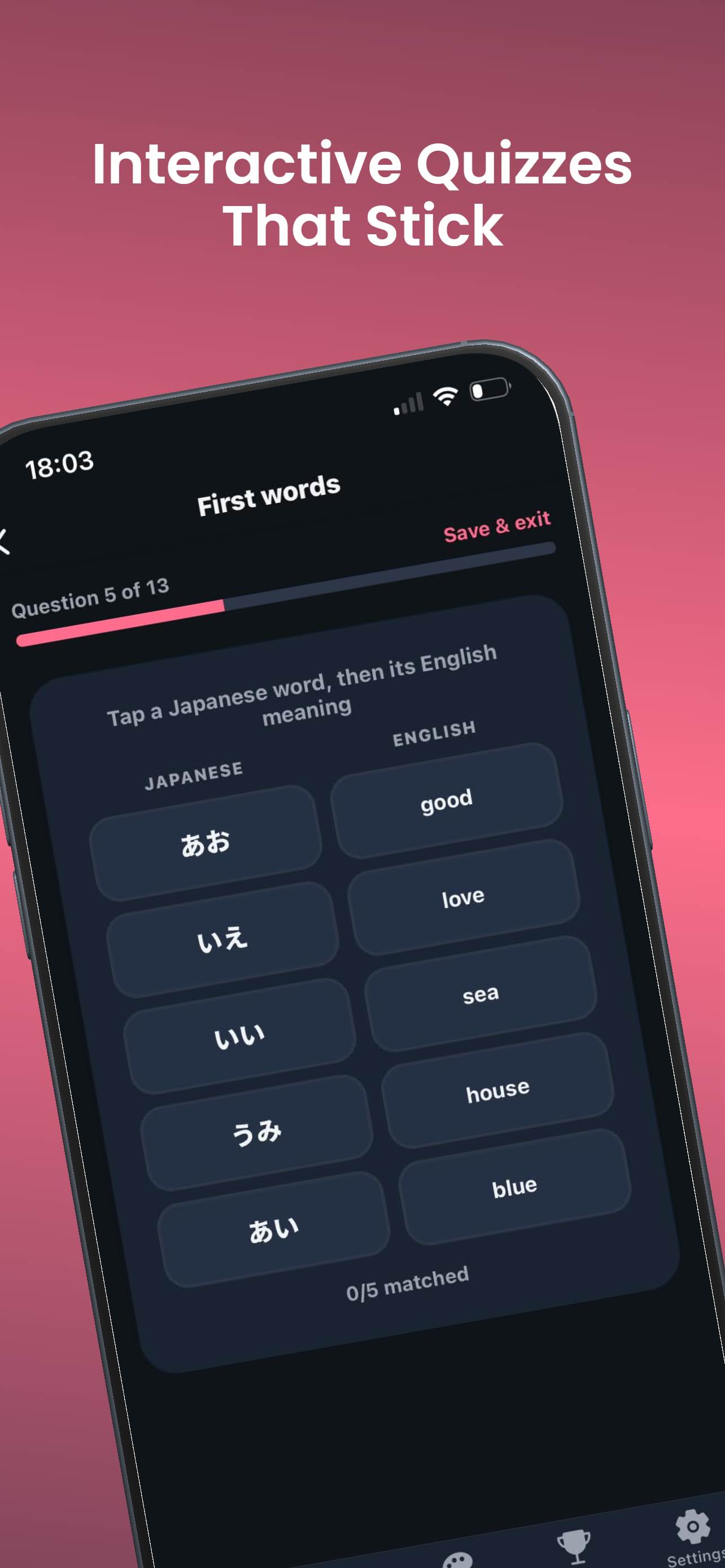 Hiragana Daily iPhone screenshot